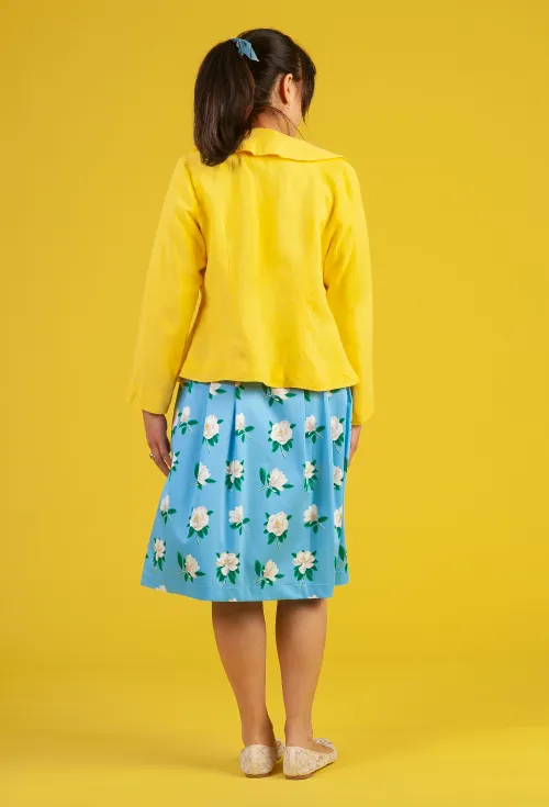 Tropical Linen Jacket Lemon